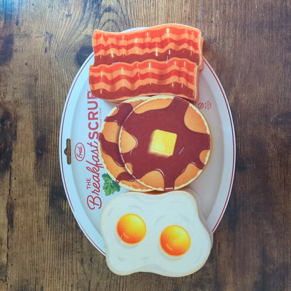 Fred- The Breakfast Scrub Novelty Sponge Set